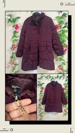 Black Rivet Quilted Puffer Coat