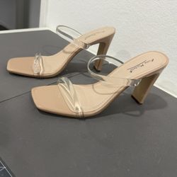 Clear Heels Size 9