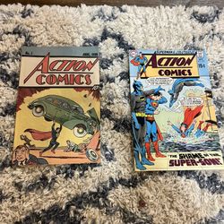 Action Comics 2 Issues #1 Nestle Reprint (1987) #392 (1970) Bronze & Copper Age