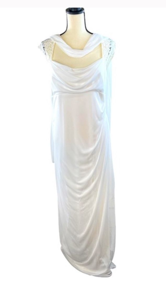 DB Studio Cap Sleeve Flowy Wedding Gown