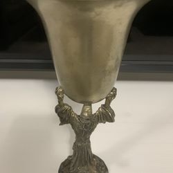 Vintage Pewter Wizard Goblet with Lizard by Ballena