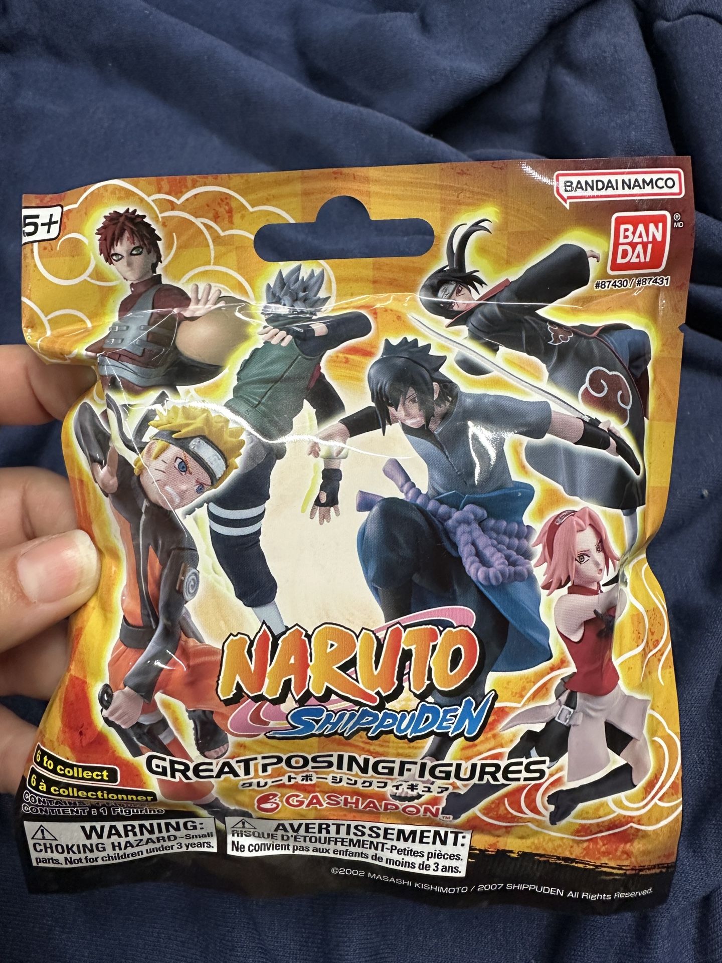 Naruto Shippuden Great Posing Gashapon Blind Pack Figure Bandai New in Package