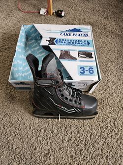 Lake Placid Vortex Adjustable Ice Skates Size 3-6 boys