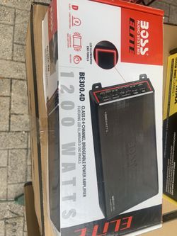 Boss Elite 4 channel amplifier 300.4. New