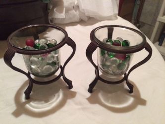 Two Glass Votive Holders!