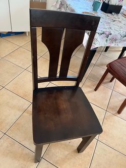 4 Wood Dining Chairs