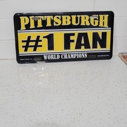 Pittsburgh #1 Fan License Plate 