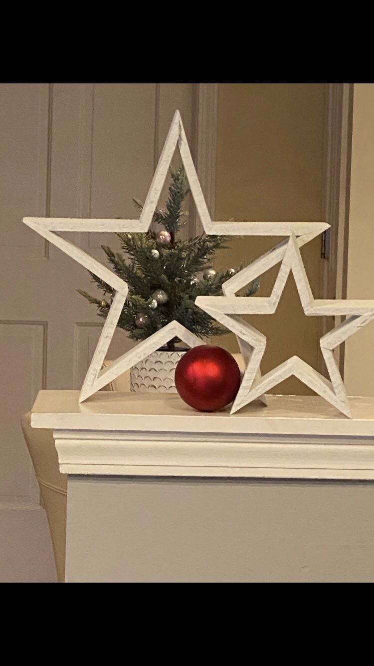 Christmas Star Mantel Decorations