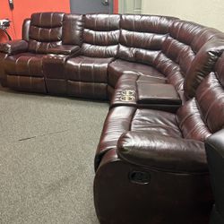 NEW RECLINING SECTIONAL SOFA LOVESEAT AND FREE DELIVERY SPECIAL FINANCING AVAILABLE 