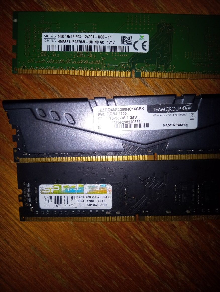 Ddr4 Ram 3200, 8gb And 16g