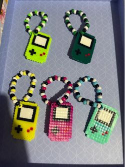 GAMEBOY PERLER KANDI BRACELETS FESTIVALS RAVES
