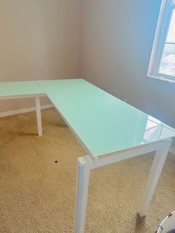 Glass Top corner desk Brand New