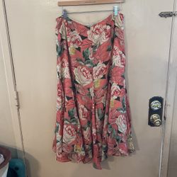 Coldwater Creek Floral Skirt