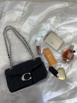 Coach Quilted Tabby Shoulder Bag – Black