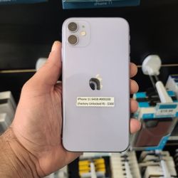Apple iPhone 11 64GB in Purple (Factory Unlocked/Desbloquiado)