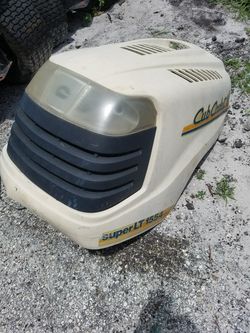 ((Hood))riding lawn mower