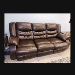 Leather Sofas Three Piece Set