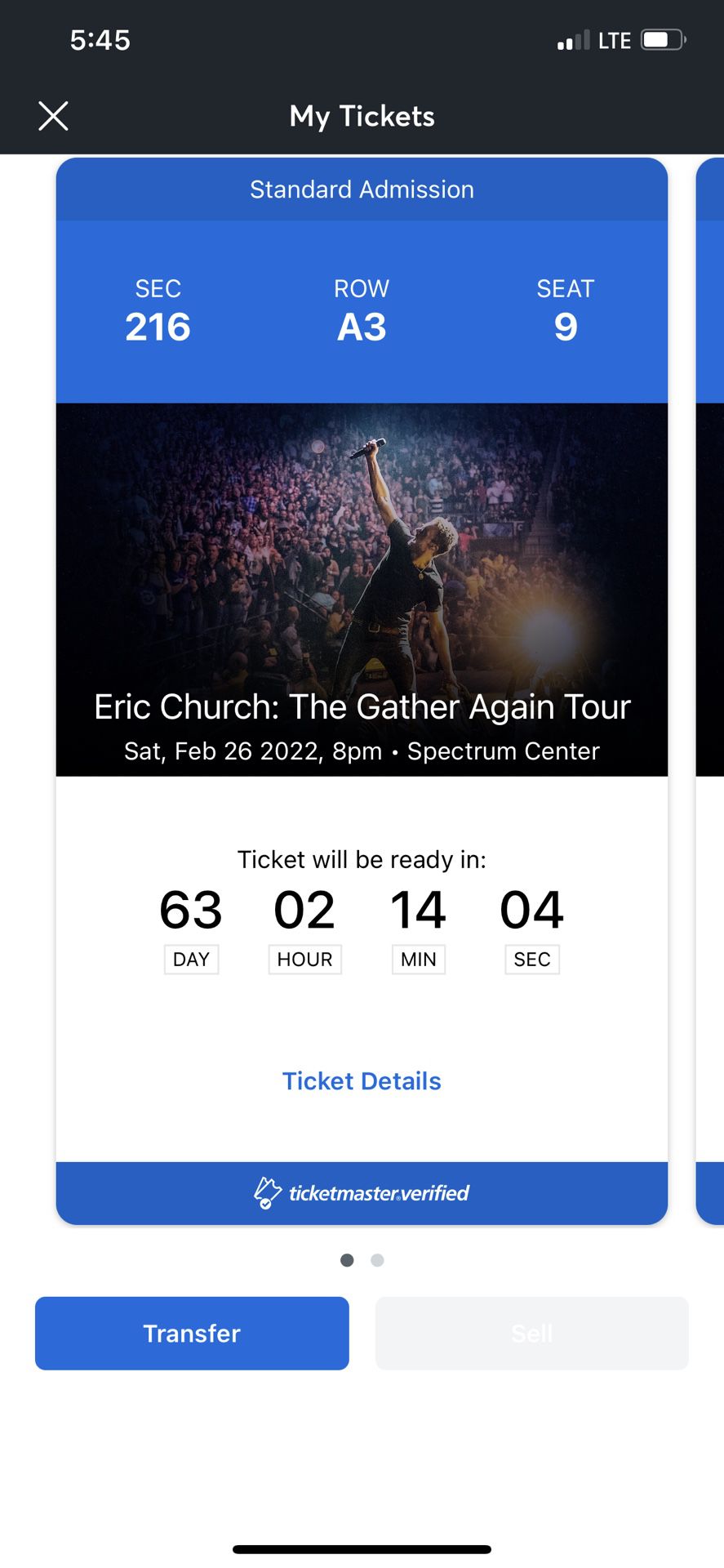 2 Eric Church Tickets Feb. 26