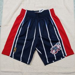 Mitchell & Ness Houston Rockets Men's 1996-97 Road Swingman Shorts (Small) Navy