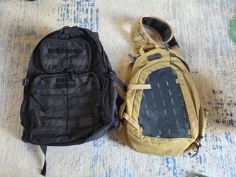 Tactical/Go bag backpacks, 2qty, 5.11 & Protech