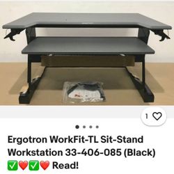 Ergotron Grey Adjustable Workstation 