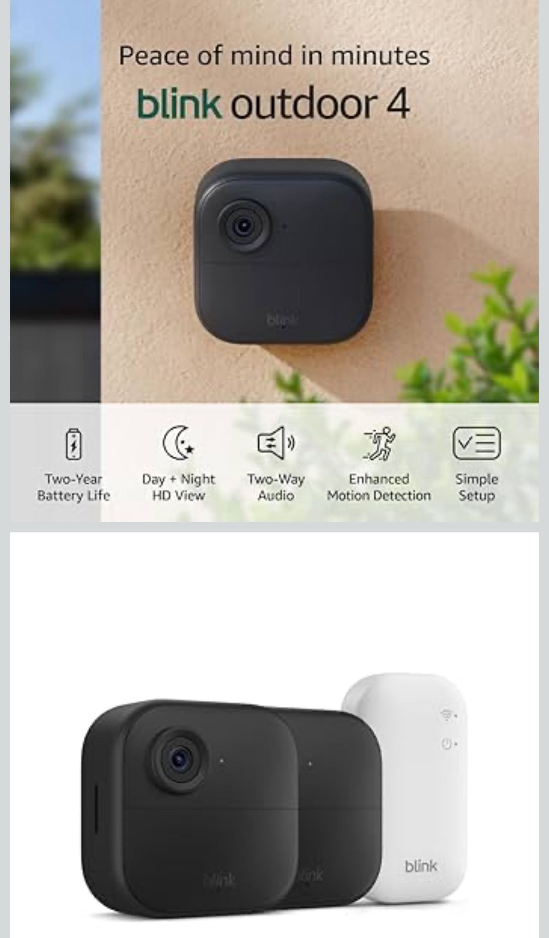 Blink Outdoor 4 β 2 Camera Security System β Open Box, Never Used! π₯