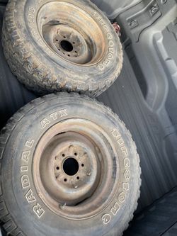 Chevy Deluxe Gmc K5 Blazer K10 4x4 C10 6 Lug Wheels 16.5 X 8 Only 2 Wheels 