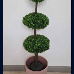 46" Faux Boxwood Topiary in a 21" Terracota Resin Planter @ Lasting Creations