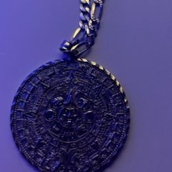 Aztec Pendant With Chain 