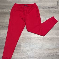 Ralph Lauren Red Cuffed SweatPants  