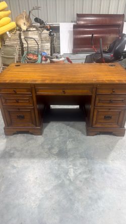 Wooden office desk