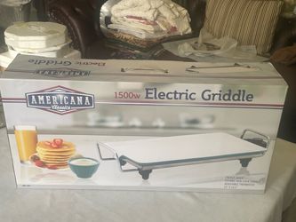 NEW Americana Classics Electric Griddle. 1500W. 19” x 10.5” non stick