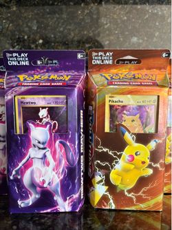 Pikachu and Mewtwo Evolutions Theme Decks