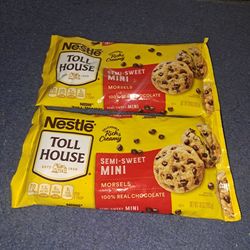 (2) Nestle Toll House Semi Sweet Mini Morsels! 