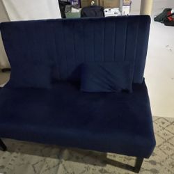 (2) Blue Futons