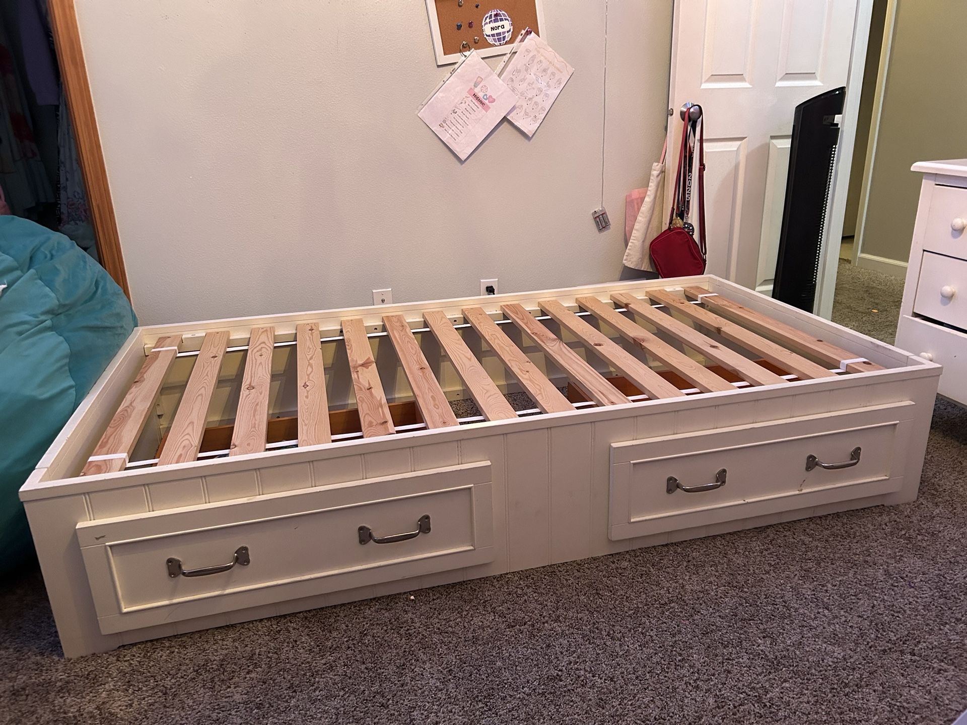 Pottery Barn Twin Bed Frame With Drawers