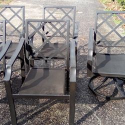Outdoor furniture 6 chairs +1