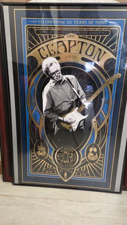 Eric Clapton 36"x24" LTD 2017 Madison Square Garden Framed Print