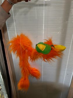 Vintage "Limber Louie" Orange Bird Marionette Puppet - SEE ALL PICTURES