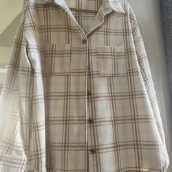Super Cute Flannel Brand New Sz Large