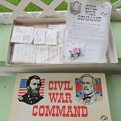 Tomahawk Games Civil War Command Trivia Board Game Vtg 1991 New