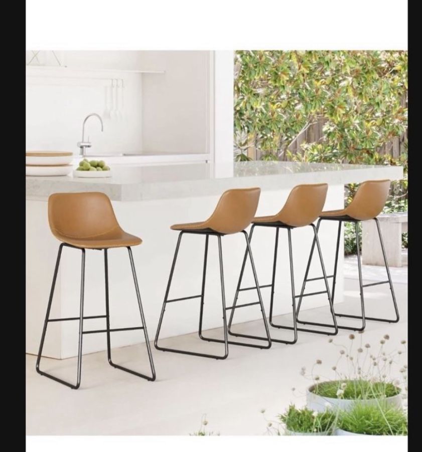 LUE BONA Bar Stools Set of 4 24