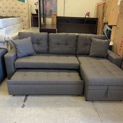 Grey Sectional Sofa Pullout Bed With Pullout Bed 