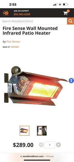 Inferred Wall Or Post Heater