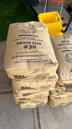 50lb bags of premium silica sand - 13 bags