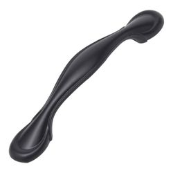 60 Pcs Black Metal Stainless Steel 3.78" Center Hole Cabinet knobs handles and Pulls #123A004300