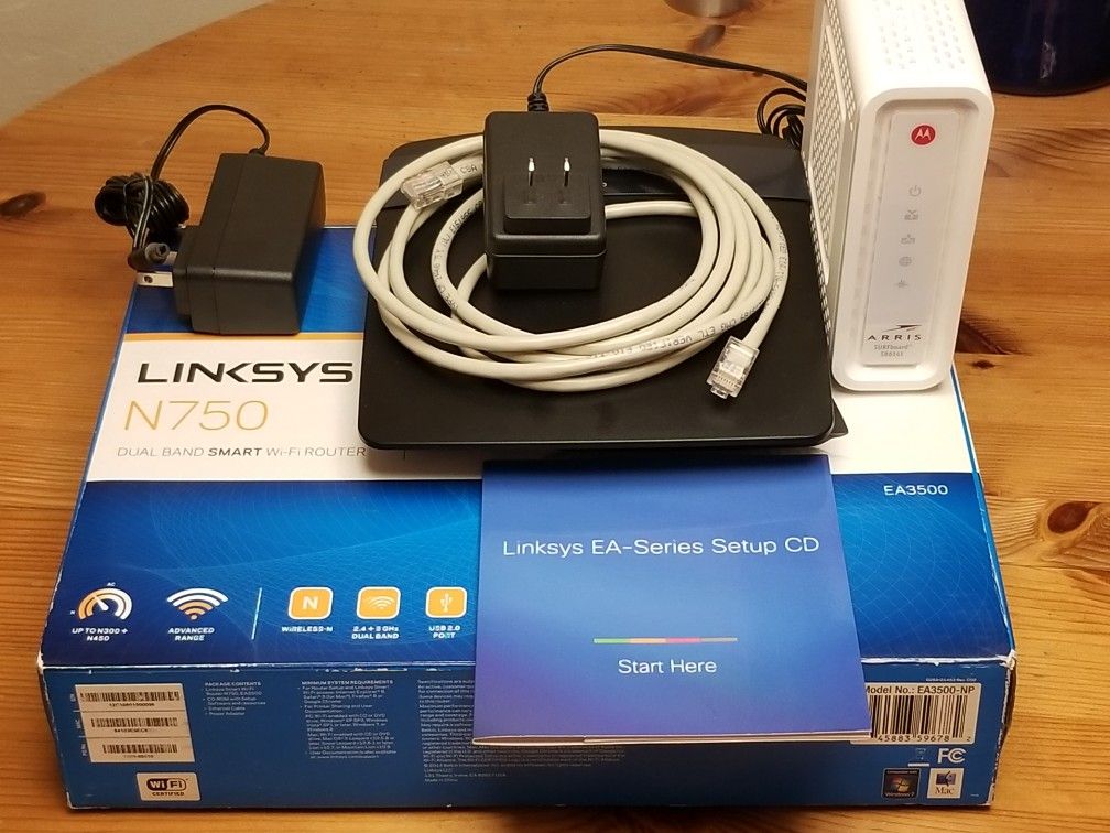 Cox cable modem and Linksys WIFI Router