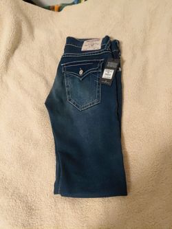 TRUE RELIGION MENS JEANS LIGHT BLUE