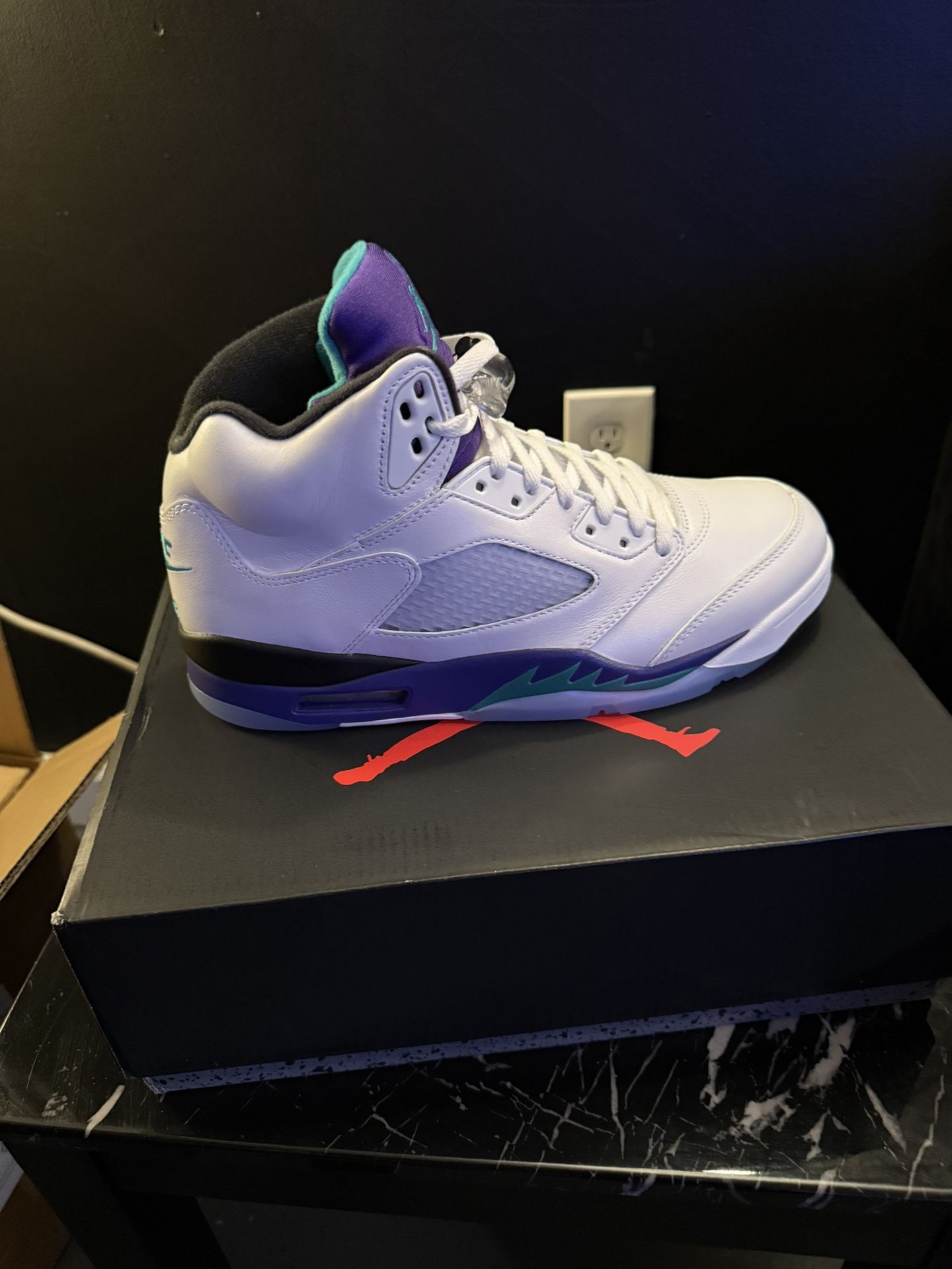 Jordan Retro 5 Grape 2025 Release Size 11