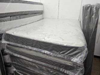 Best Mattress Full size 11 inches 2 sided mattress with boxspring 2pc special